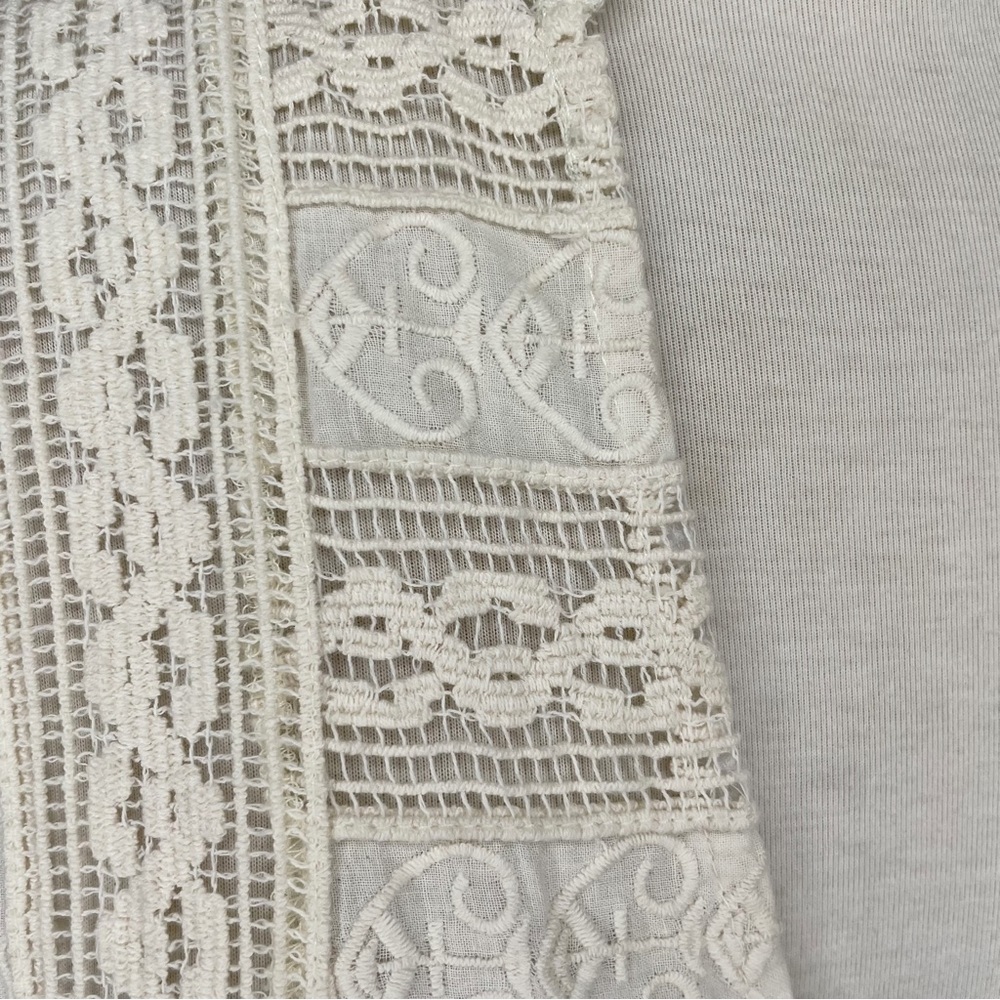 SOLD Free People Made For You Tunic Cream Ivory Size XS Lace Inlay Mini Dress - Picture 12 of 14